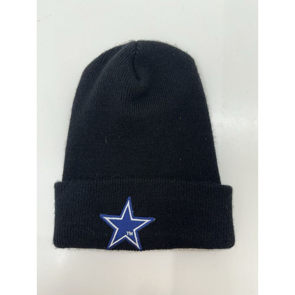 Schuessler Mills Beanie Black Dallas Cowboys Logo Embroidered Knit Cuffed Hat
